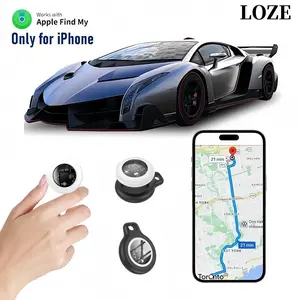 10-Pack GPS Trackers — Vehicle, Mini, & Pet Tracking | Transparent Front Design | No Monthly Fees — The Ultimate Covert GPS Tracking & Anti-Loss Device | Supports Apple "Find My" Feature (iOS Only)