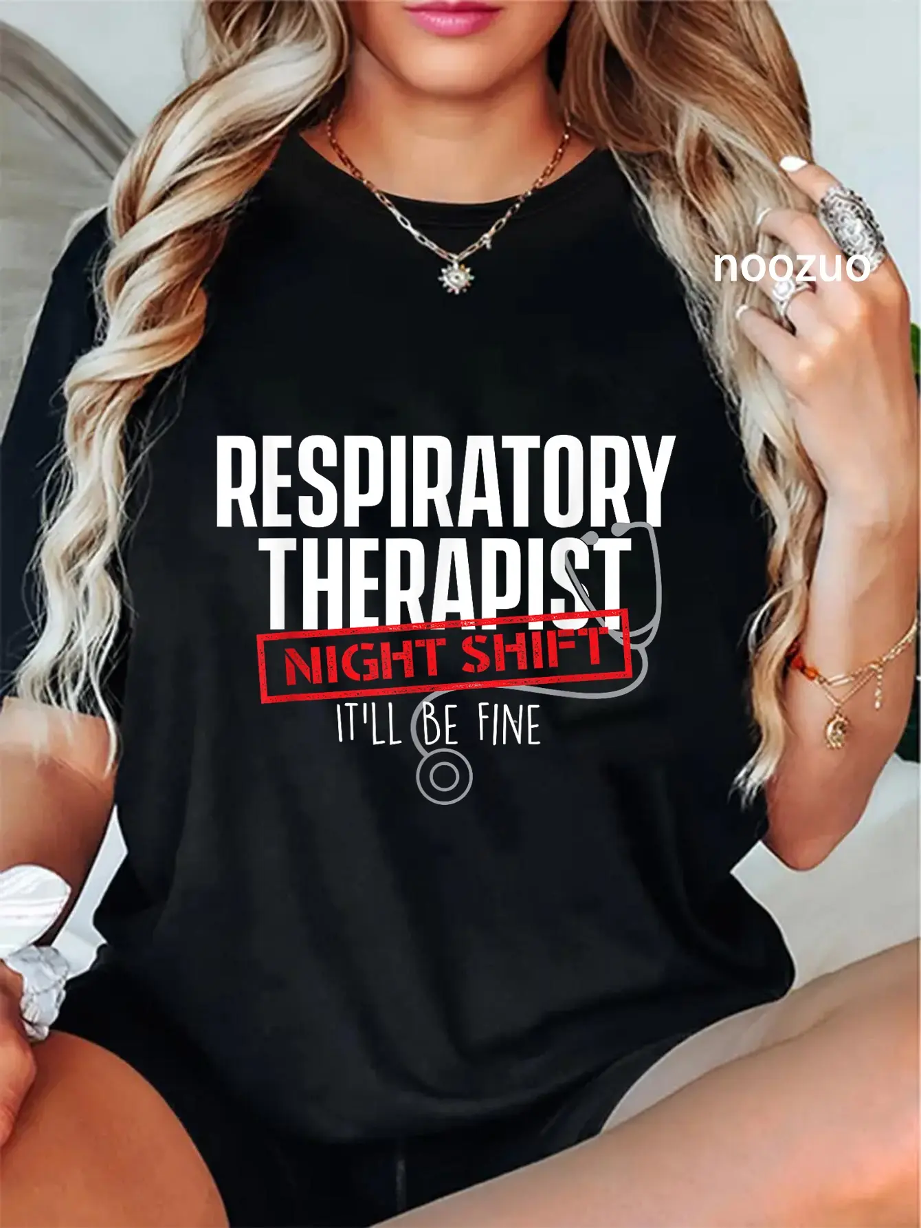 100% Cotton Respiratory Therapist - Night Shift Lung Therapy Pulmonology T-Shirt