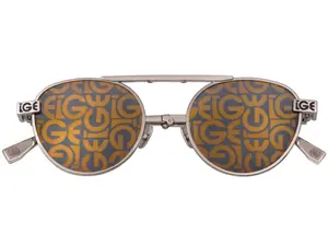 Silver IGE Limited Edition Foldable Designer Eyewear with Magnetic Chain – Luxury Collector’s Spectacles for Fashion Enthusiasts