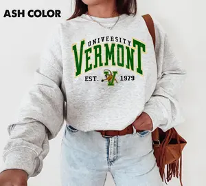 [Sale Up To 25%] Vintage Vermont College Style Graphic Tee, Retro Campus Shirt, Classic University Aesthetic Outfit, Unisex Streetwear Apparel