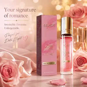 Women's Pheromone Roll-On Perfume, 10ml Portable Pocket-Sized Women's Perfume, Long-Lasting and Alluring Eau de Parfum, Lightweight and Portable Date-Night Scent, Natural and Elegant Fragrance Suitable for Everyday Wear, Date Nights, and All Occasions