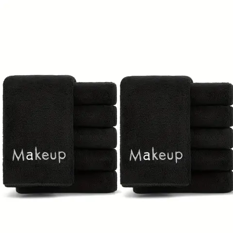 5/10pcs Ultra-Soft Microfiber Makeup Towel, Makeup Remover Towels, Gentle Exfoliating Face Remover, Reusable Coral Fleece Washcloth for Makeup, Skincare, 30.23 x 30.23cm, High Absorbency, Durable, Facial Cleansing Cloths