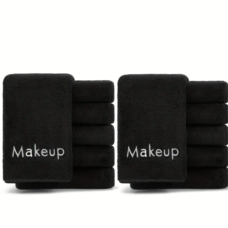 5/10pcs Ultra-Soft Microfiber Makeup Towel, Makeup Remover Towels, Gentle Exfoliating Face Remover, Reusable Coral Fleece Washcloth for Makeup, Skincare, 30.23 x 30.23cm, High Absorbency, Durable, Facial Cleansing Cloths