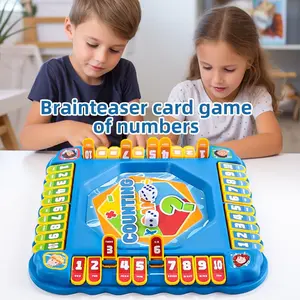 Number Flip Puzzle Game for Kids Ages 2-4, Interactive Memory Training Toy, Early Math Learning Educational Toy, Family Fun Activity