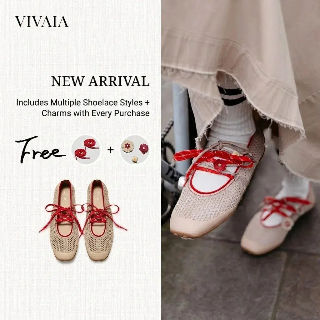 Recommend Size down ½ (True to size for wide feet) | VIVAIA Square Toe maryjanes sneakers, Breathable & Lightweight with Bubble Sole, Interchangeable Charms Ballet Flats, Wide Feet sneakermaryjanes, Hybrid Maryjanes, travel shoes, corporate shoes(Cecily),