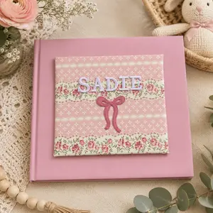 Personalized Baby Girl Scrapbook Album | 12x12 Memory Book