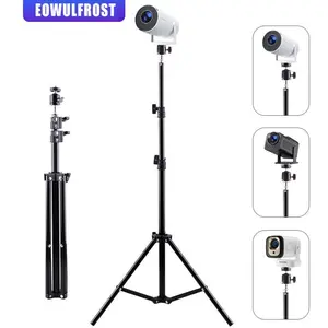 120CM Portable Projector Stand Retractable Universal 1/4 Screw Floor Tripod Stand Mount Porjector, Camera Traveling Products Adjustable