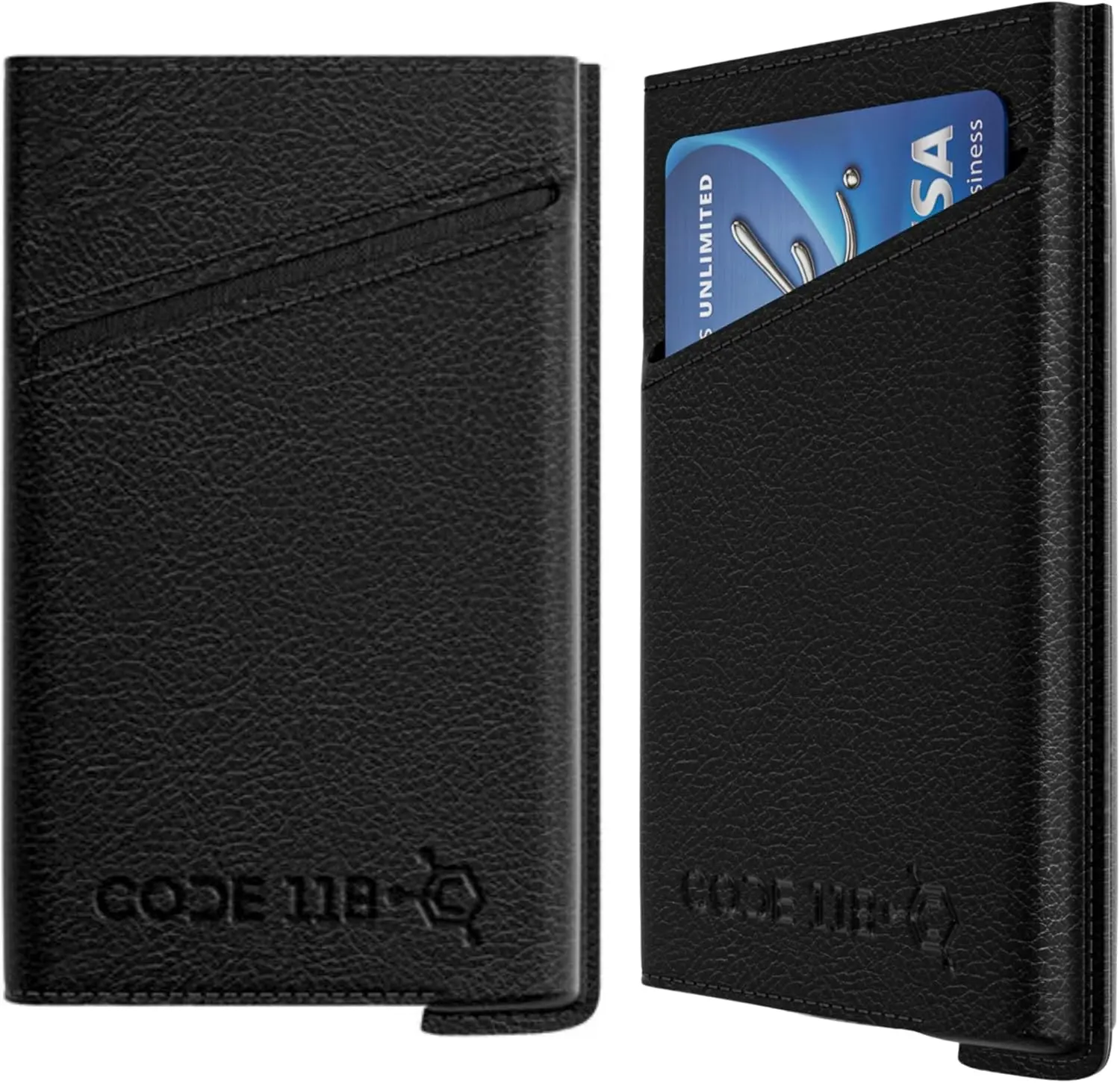 CODE 118 Leather Case - Premium Top Grain Leather Wallet Case for CODE 118 Wallet - Slim Card Case Holds 4 Extra Cards + Cash (Wallet Not Included)