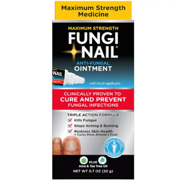 Fungi Nail Anti-Fungal Ointmtent - Clinically Proven to Cure and Prevent Fungal Infections, Triple Action Formula for Athlete's Foot