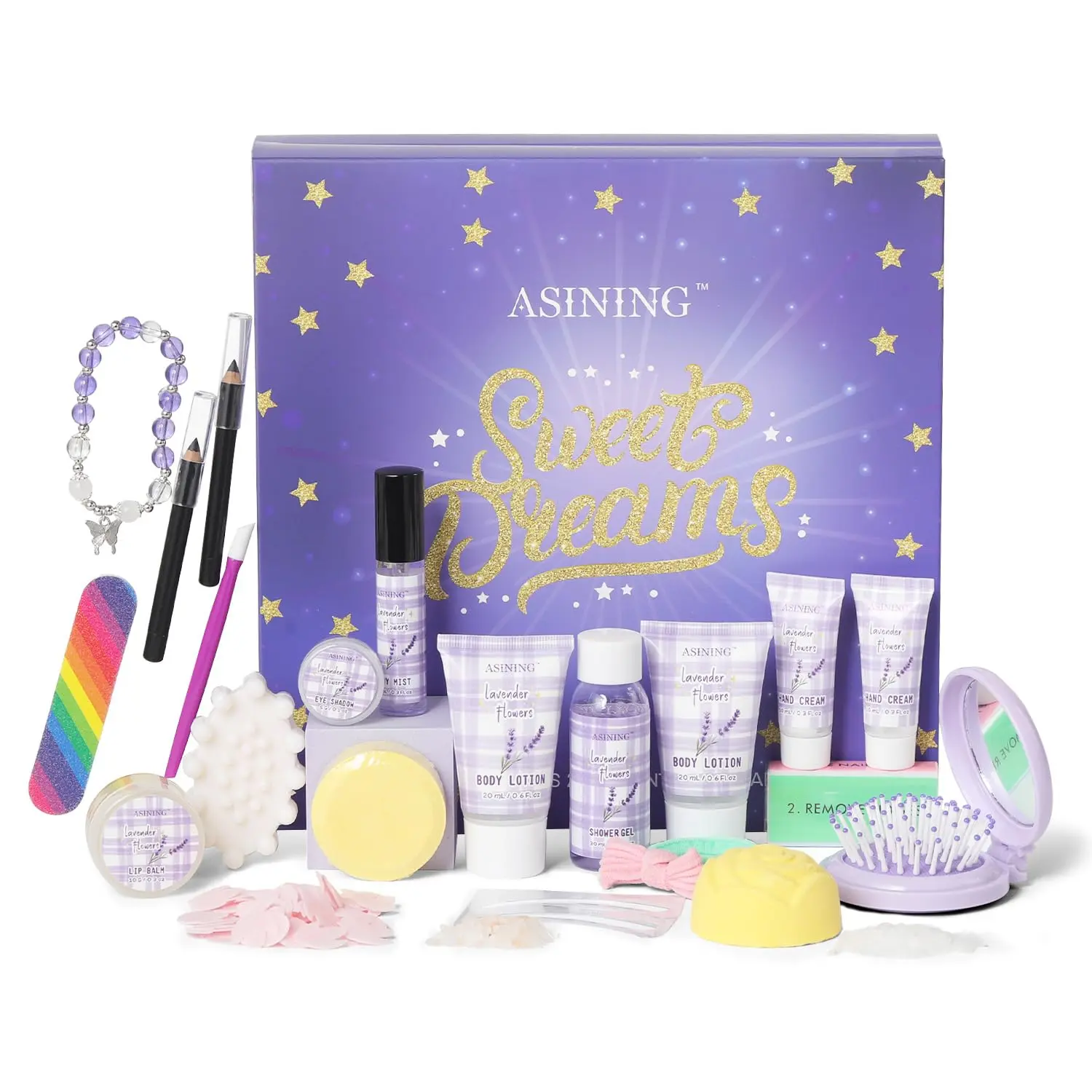 Beauty Advent Calendar 24 Days of Holiday Advent Calendar for Women, Mom, Wife, Her Holiday Gift,Pamper Kit- Unique Lavender Spa Gifts Basket Set Self-Care Spa Set – Body Care Skin Care