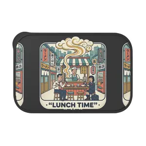 Lunch Time ramen shop Bento Box | PLA bento with band and utensils