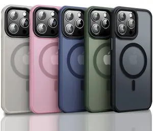 Defender MagSafe Magnetic Case Cover For Apple iPhone 15 / 15 Plus / 15 Pro / 15 Pro Max / Rugged Shockproof Protection Phonecase Casing Protector Protective