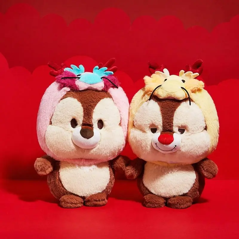 Disney Chip and Dale Plush Doll 12"– Adorable Twin Squirrel Stuffed Animals Plush Toy, Choose Your Favorite: Classic Chip or Cute Dale,Soft and Comfortable Healing Gift Cute, High Quality Plush Toy for Disney Fans,Christmas Gifts(1pc)