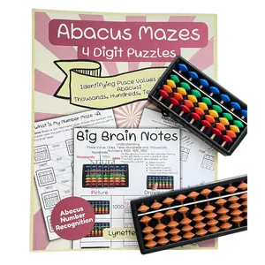 4 Digit Abacus Mazes Workbook
