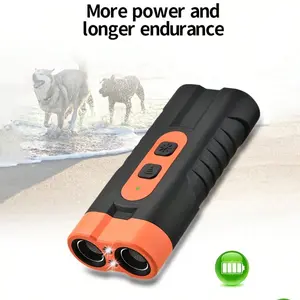 TikTok Viral Rechargeable Ultrasonic Dog Repeller, 3 in 1 Anti Bark Device Dog Training Tool, Safe Humane Sonic Deterrent with LED Flashlight, Stop Barking Chasing Aggression, Indoor Outdoor Use
