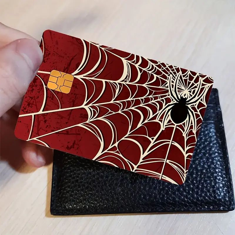 Spider Web Credit Card Stickers Bank Card Credit Card Debit Card Traffic Card Room Key Card Skin Stickers Design