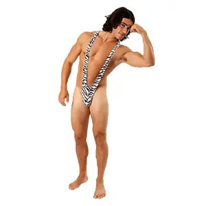 Borat Mankini Thong Swimsuit (zebra Print) Adult Costume Borat Mankini Thong Swimsuit (zebra Print) Adult Costume