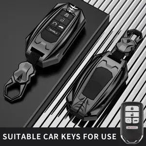 Honda Car Key Box Holder, Zinc Alloy Full Protection Cover, Compatible with Accord Cr-V Odyssey Intelligent Remote Key Protector, Car Interior Accessories, Car Key Accessory