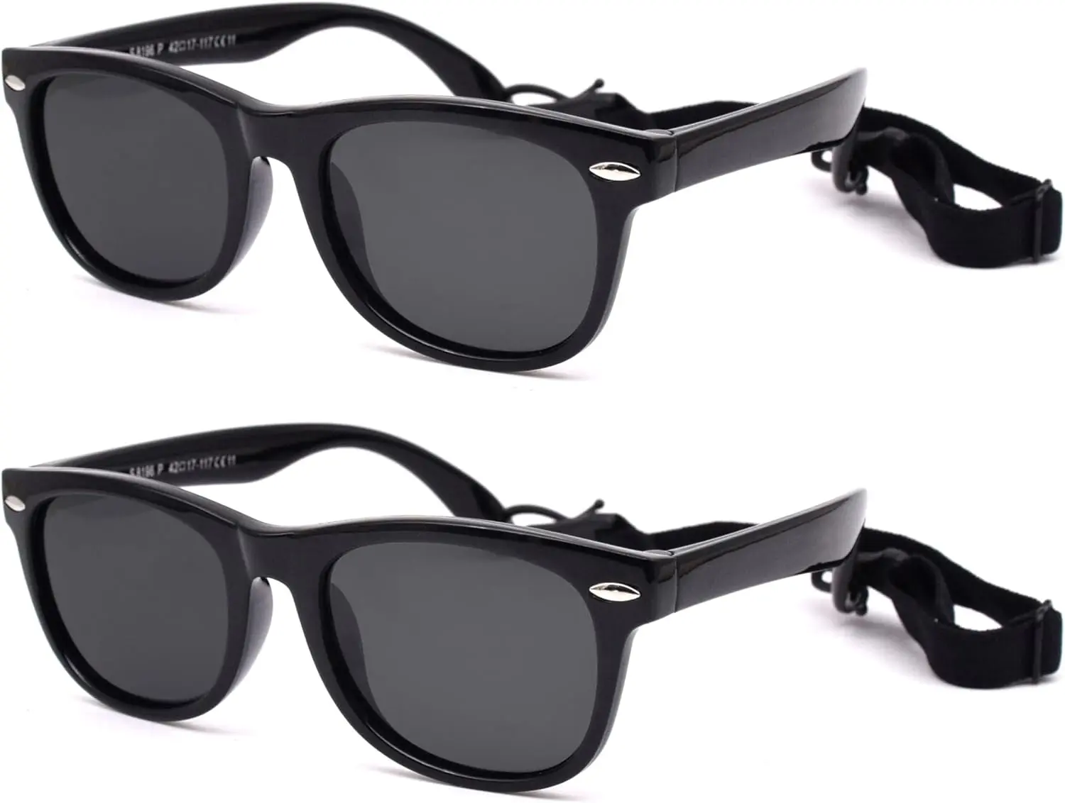 Kid Sunglasses, Flexible Polarized Baby Sunglasses with Strap for 0-3 Age Toddlers and Infants