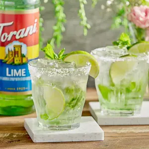Torani Lime Flavored Syrup - 1 Liter Bottle for Rich and Refreshing Beverage Toppings Sweet