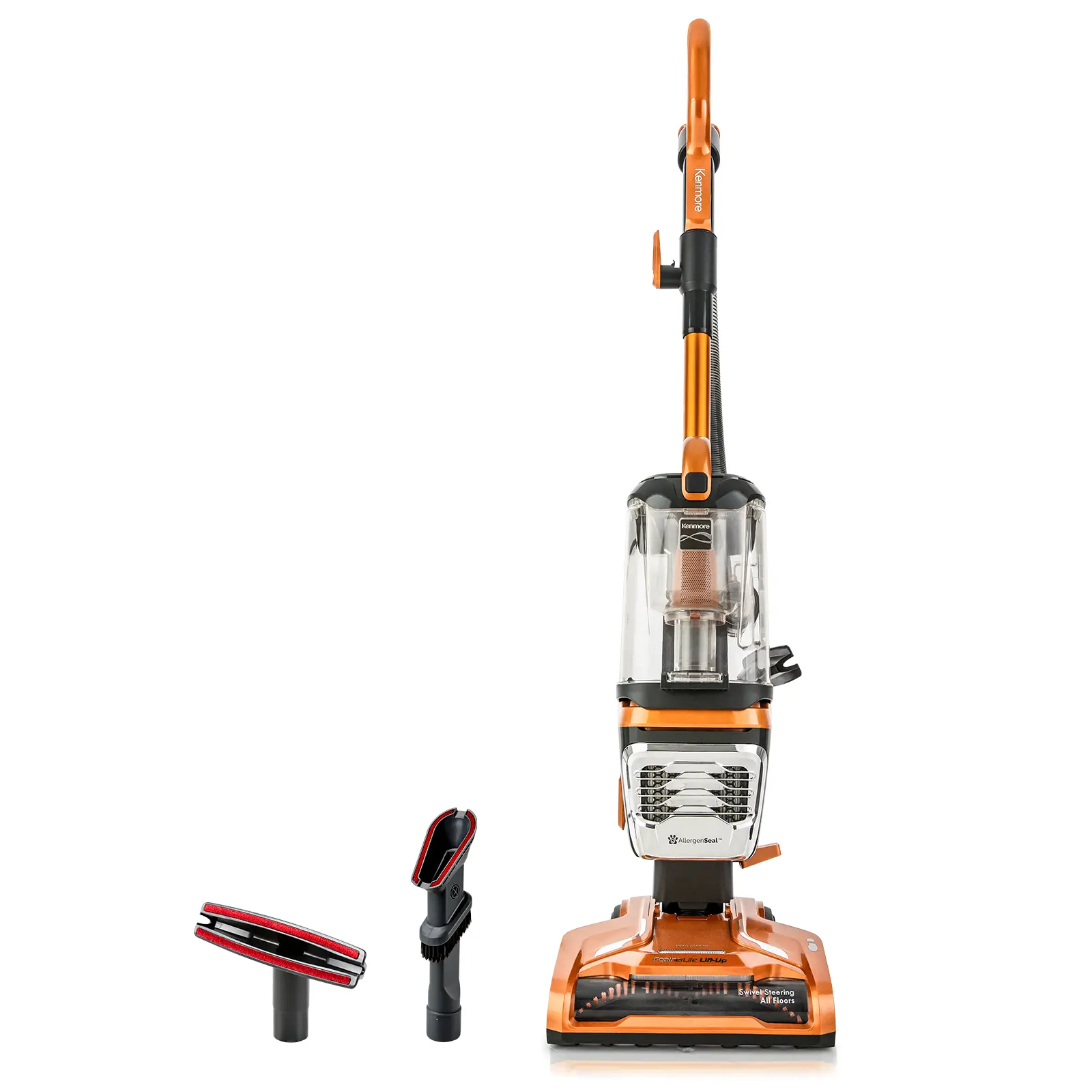 Kenmore DU4080 Featherlite Lift-Up Bagless Corded Upright Vacuum Cleaner, 960W 2-Motor Suction, Under 12 lbs Lightweight, HEPA Filter, 2 Pet Hair Tools, Extended Reach, US Plug, Orange, for Carpets & Hard Floors,dorm essentials,home essentials