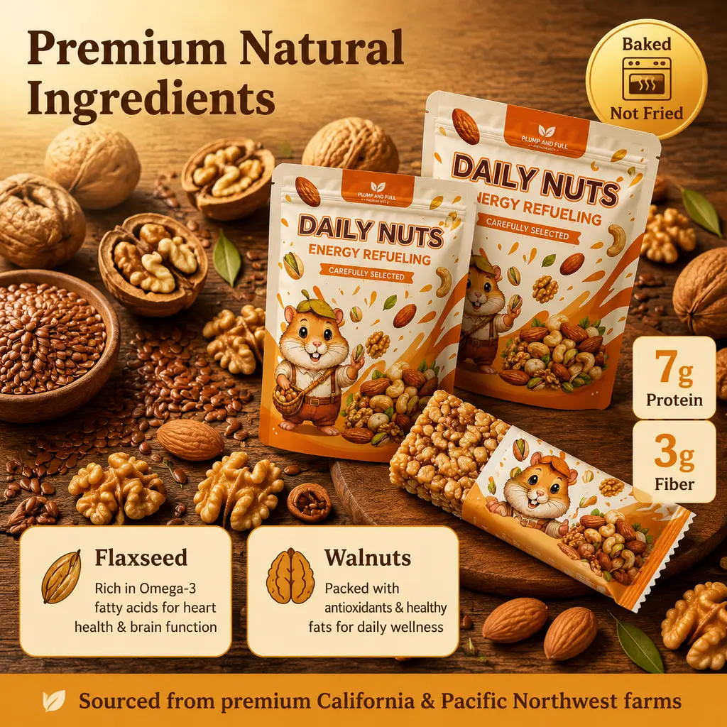 Flaxseed Walnut Nut Crisps (Premium Energy Bites)