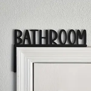 Bathroom Letter Pattern Wall Decor, Wooden Wall Mounted Sign, Wall Decor for Home Bathroom, Home Decor, Room Decor, Bedroom Refresh Decor, Bathroom Decorations