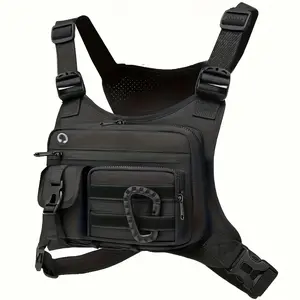 Tactical Sports Chest Pack for Men and Women, Outdoor Running Vest for Workout, Cycling, and EDC, Workout Sport Bags