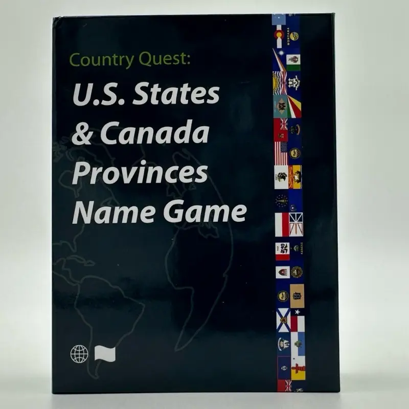 U.S. & Canada History and Geography Game & FlashCards for Educators, Homeschool Families, and Trivia Lovers