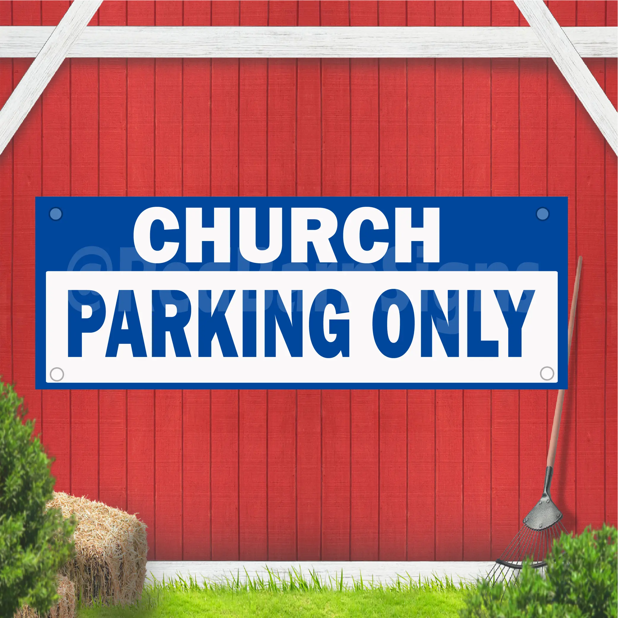 Church Parking Only Indoor Outdoor Banner Sign