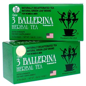 3 Ballerina Tea Chinese Herbal  –  Extra Strength (18 Tea Bags Total)