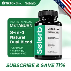 Selerb Metaburn for Daily Nutrient Support – With Chromium, Vitamin B12 & Berberine HCI – 60 Capsules TikTokShopBlackFriday