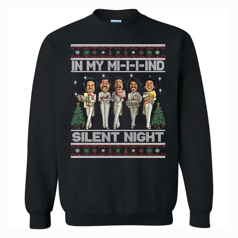 In My Mind Christmas Sweatshirt, Temptations Christmas Sweater, Ugly Holiday Sweater, African American Xmas Sweatshirt