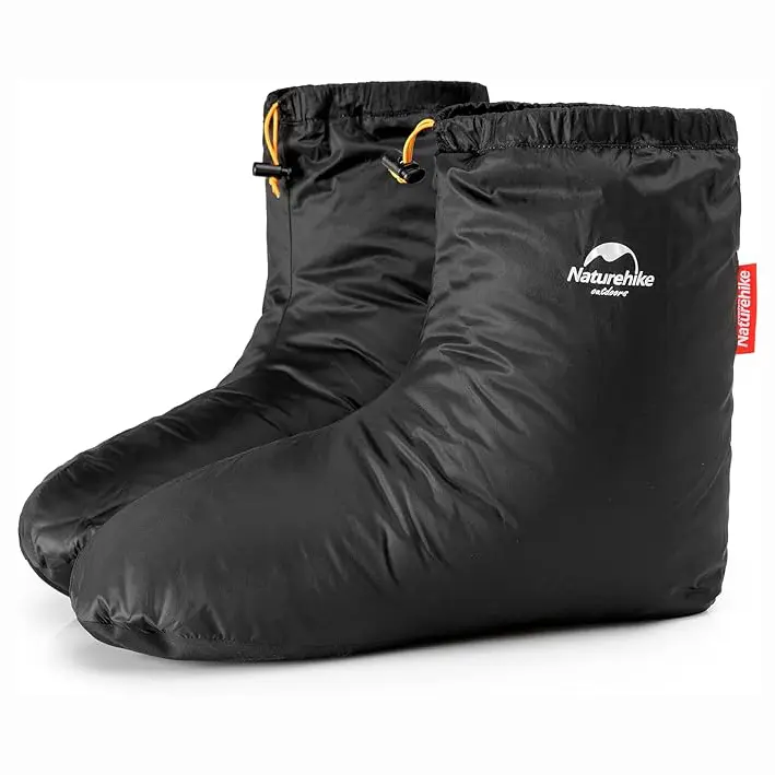 Naturehike Down Booties for Men and Women - Ultralight Winter Warm Socks, Camping Foot Warmer for Backpacking and Outdoor Adventures FathersDayGift