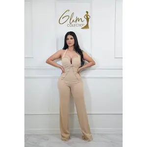 Moño beige Jumpsuit