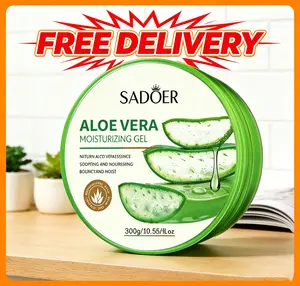 SADOER Aloe Vera Moisturizing Gel Hydrating, Moisturizing,Beautifying Complexion Facial Care Aloe Vera Gel 300g Skincare  Wajah Natural Soothing Cream Skin Repair