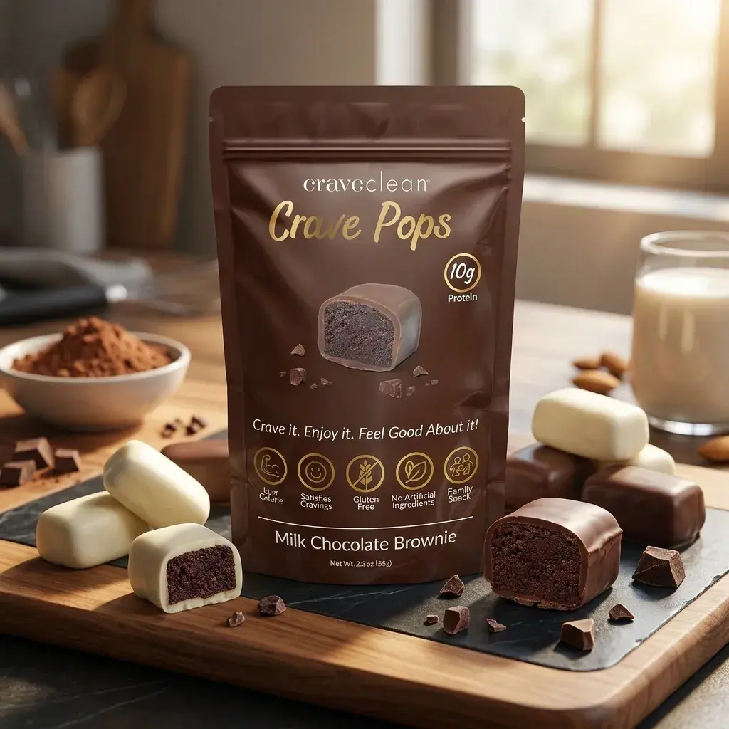 CraveClean Crave Pops Protein Brownie Bites Snack Pack