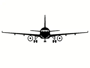 Airplane Car Sticker