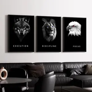 Execution Discipline Focus Split Poster HD Waterproof Art Sticker | Custom DIY Self-Adhesive Wall Print | Fade-Resistant Decorative Wall Poster for Home, Office, Living Room, Bar | Multiple Sizes, High-Definition Print, Easy Peel and Stick