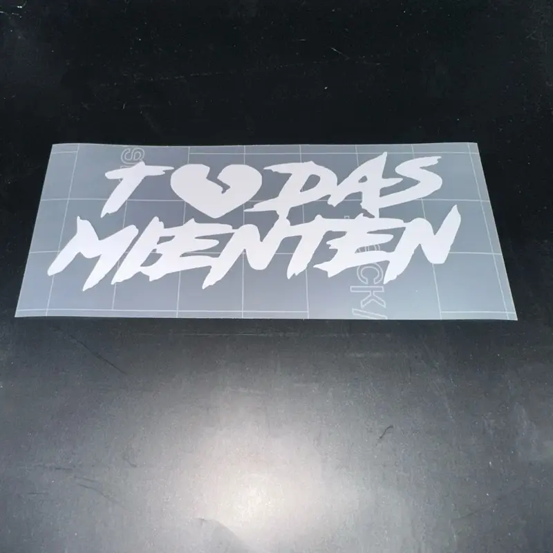 Mienten Decal measuring 5.25in wide and 2.17in tall Mienten Decal measuring 5.25in wide and 2.17in tall