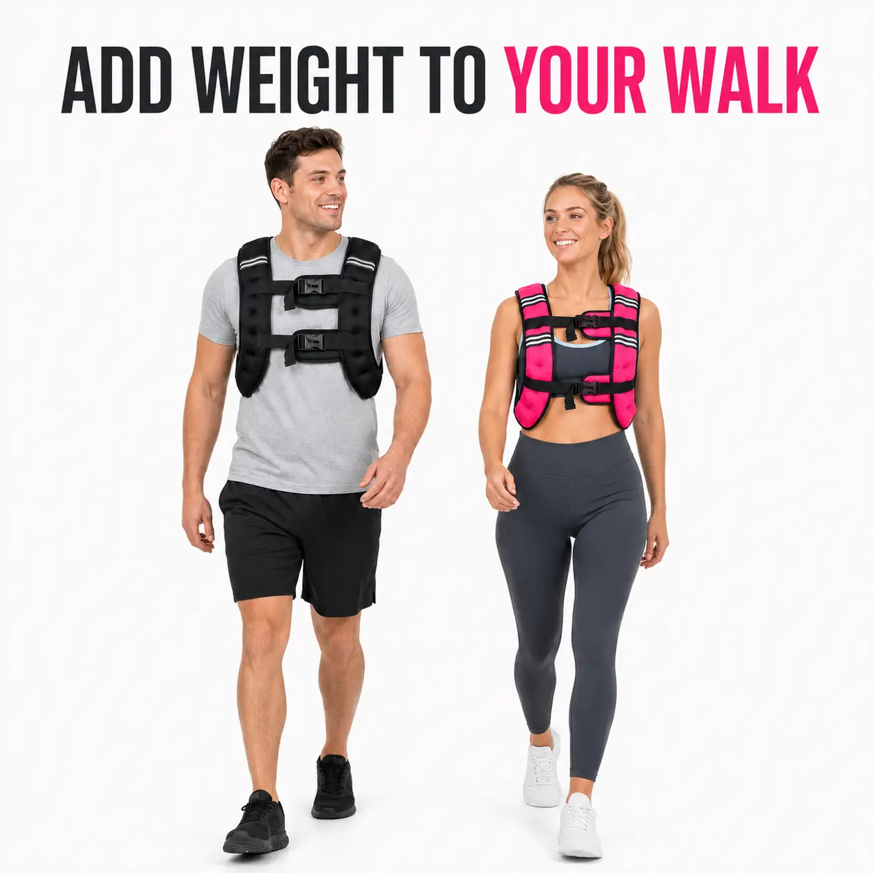 Adjustable Weight Vest for Women and Men, 12–18lb Adjustable Weight Vest for Women and Men with Reflective Stripe, Secure Buckle Body Weight Vest for Walking, Strength Training, Rucking, and Fitness gift school teacher