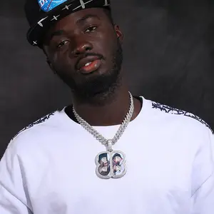 Custom Synthetic Moissanite Photo Pendant Necklace – Hip Hop Personalized Jewelry Gift for Men