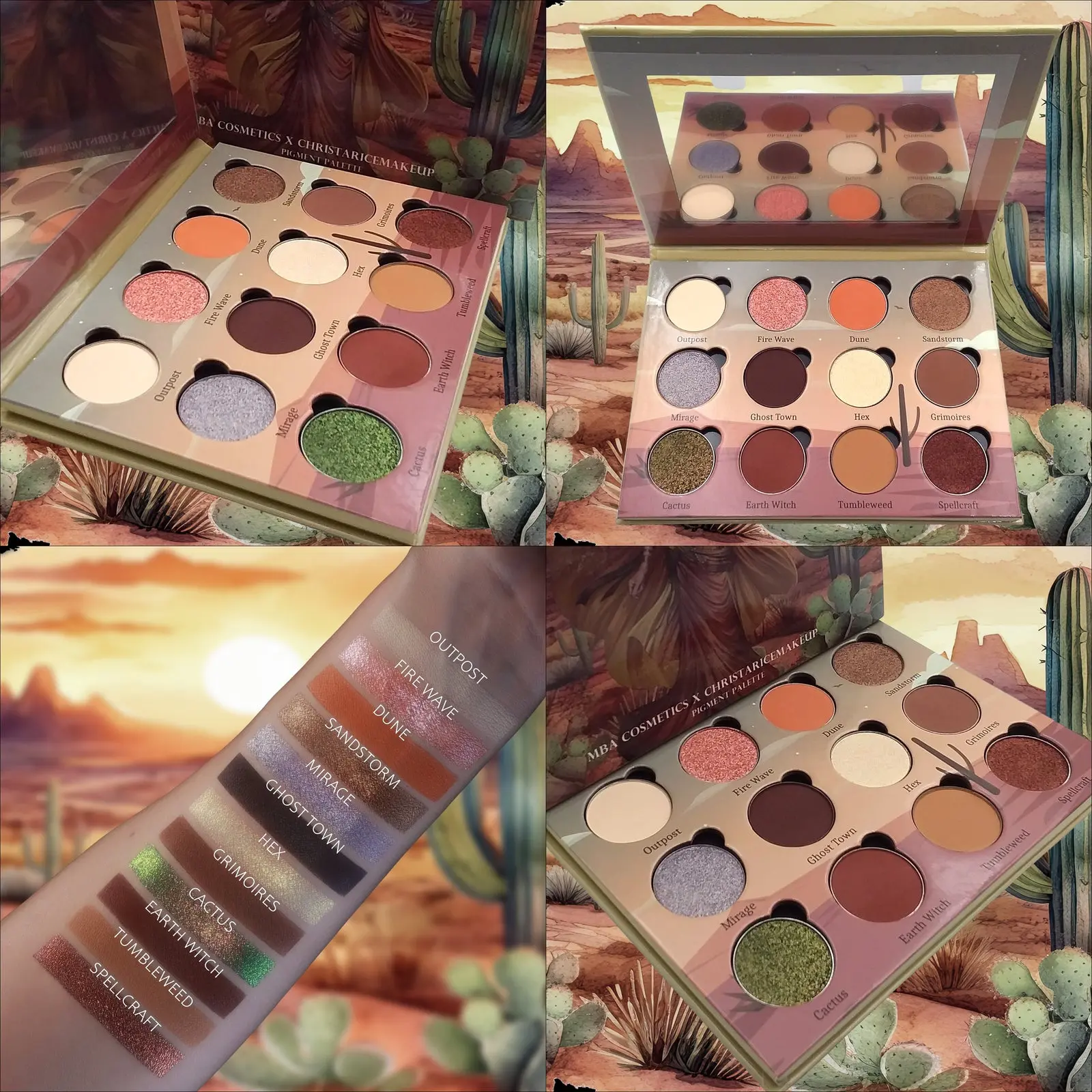 Desert Witch-Pressed Pigment  Palette