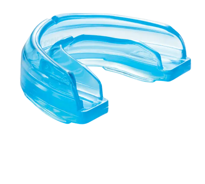 Shock Doctor Strapless Braces Mouthguard - Silicone, Youth-Fit, Blue and Pink, Conforms to Upper Fit, for Boxing & Martial Arts Sports, Medical Grade, Mouth Guard, Brace Protection, 100% Medical-Grade Silicone, Insta-Fit System