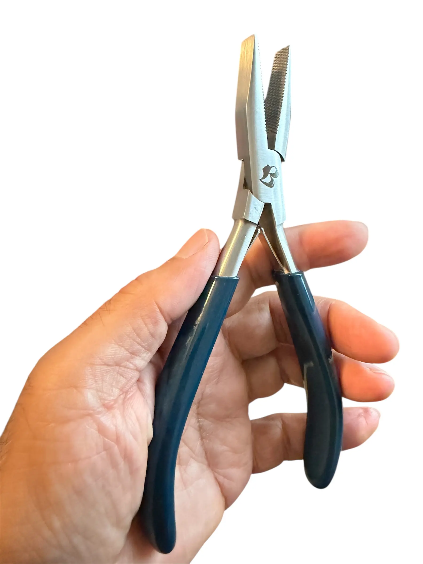 Hair Extension Plier for I Tip & K Tip – 7 Inch Flat-Tip Fusion Bond Precision Tool with Textured Grip Jaw for Keratin and Bead Extension Placement, Professional Salon-Grade Pliers, Precision Placement, Stainless Steel