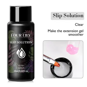 FourLily 20ml Slip Solution - Fragrance-Free Nail Enhancement Gel for Acrylic Nails & Nail Art Tools, Hydrating Formula for Smooth Application & Long-Lasting Shine, Nail Gel, Sleek Bottle Design for Nail Care, Nail Extension Gel