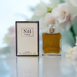No1 Paris Eau De Parfum 3.4 fl oz 100 ml Spray Bottle with Neroli Ylang Ylang Peach Bergamot Aldehydes Jasmine Lily of the Valley Iris May Rose Fragrance