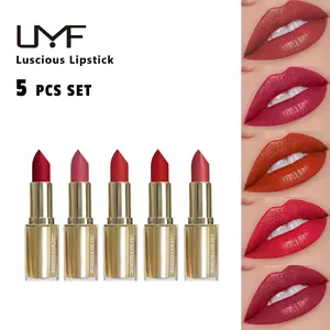 UMF 5pcs Set Moisturizing Lipstick all shades vault red lippy high impact