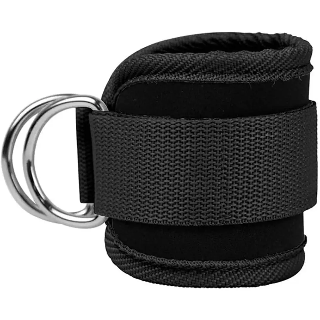 Ankle Strap Ankle Resistance Band Wrist Cuff Padded Strap Adjustable Fitness Glute Kickback D-Ring for  Machine Gym Foot   Brace Support 1 Pack