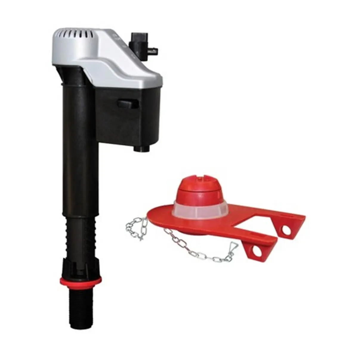 212 MAIN Korky 818MP Plastic Quietfill Complete Flush Valve & Flapper Repair Kit, Universal Fit, Adjustable Height, Easy-Install Toilet Maintenance Kit Designed to Fix No/Slow Refilling